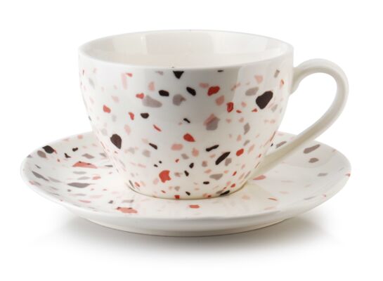 Filiżanka TERRAZZO 275 ml ze spodkiem 15,5 cm