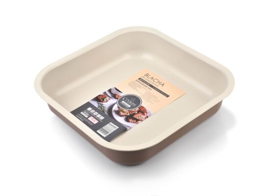 Blacha tłoczona DELICATE do pieczenia NON-STICK CAFFE CREME 26 x 26 x 6 cm