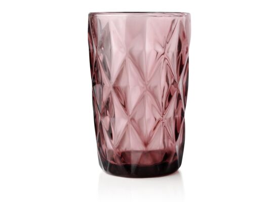 Komplet 6 szklanek ELISE PINK 350 ml 8 x h12,5 cm
