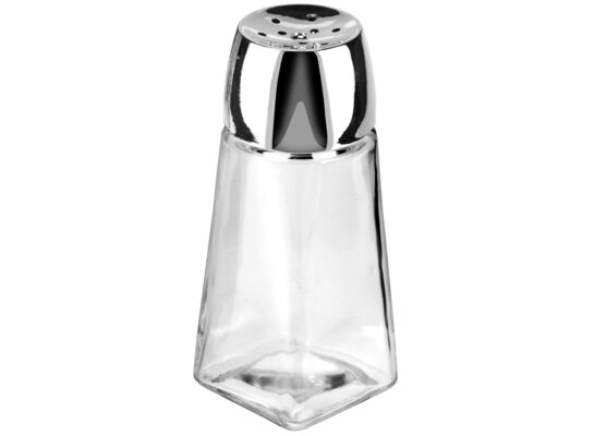 Przyprawnik szklany art. 41429 srebrny/przezroczysty