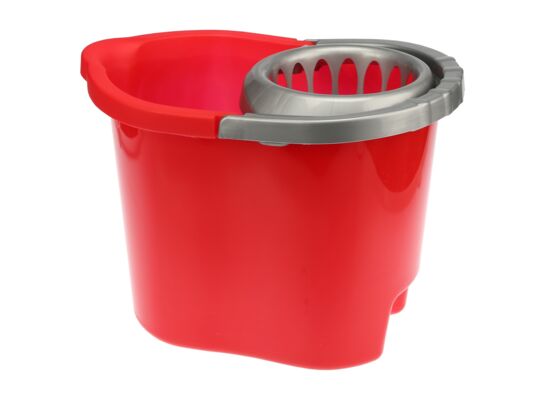 Wiadro 13l z wyciskaczem EASY czerwone