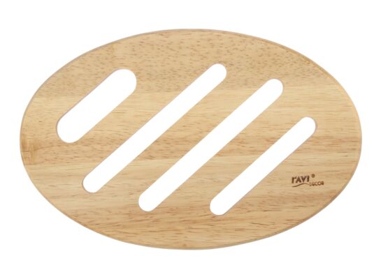 Podkładka pod garnek z drewna kauczukowego