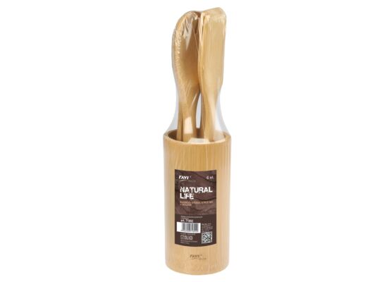 Zestaw przyborów kuchennych z bambusa 6el. art. 71892