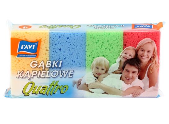 Gąbka kąpielowa Quattro 4 sztuki