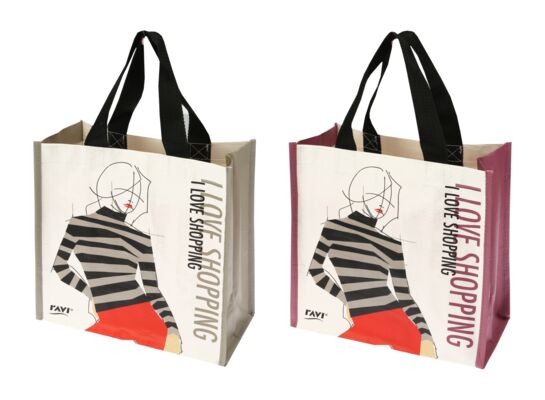 Torba na zakupy Love shopping 27 x 15 x 26 cm