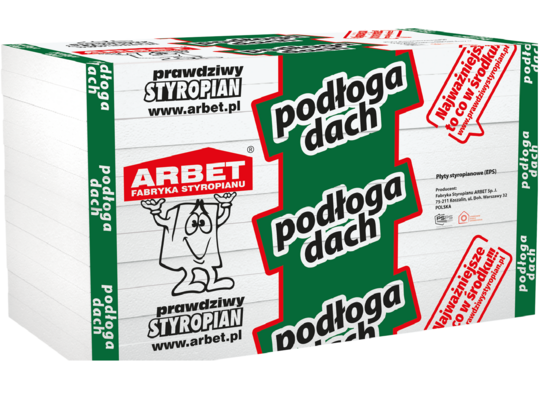 Styropian podłogowy Podłoga/Dach 10 cm ARBET