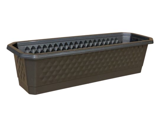 Skrzynika balkonowa Diamante 75 cm grafit