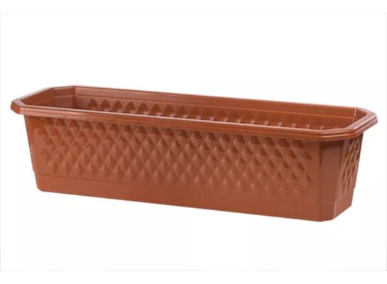 Skrzynika balkonowa Diamante 75 cm terakota