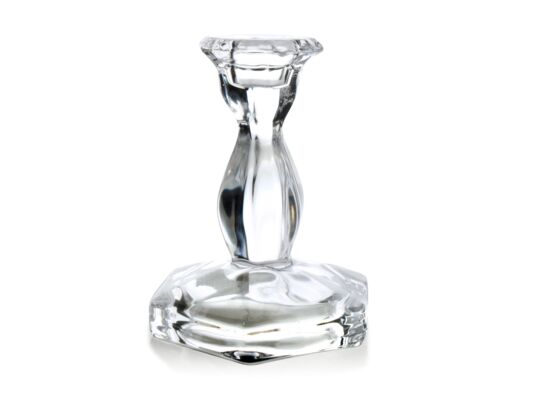 Świecznik PATRICIA 7,6 x 7,6 x 10,5 cm przezroczysty