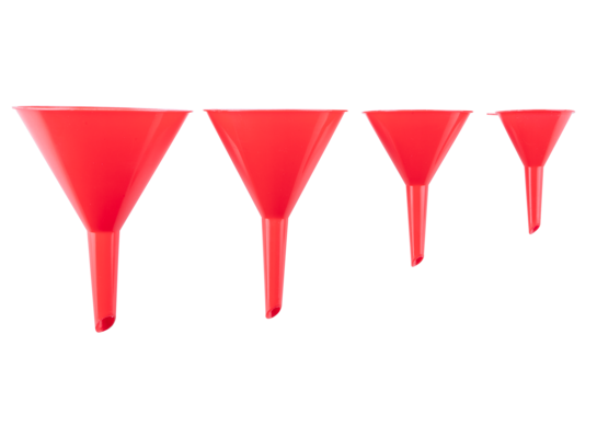 Zestaw lejków, 4 szt., Top Tools