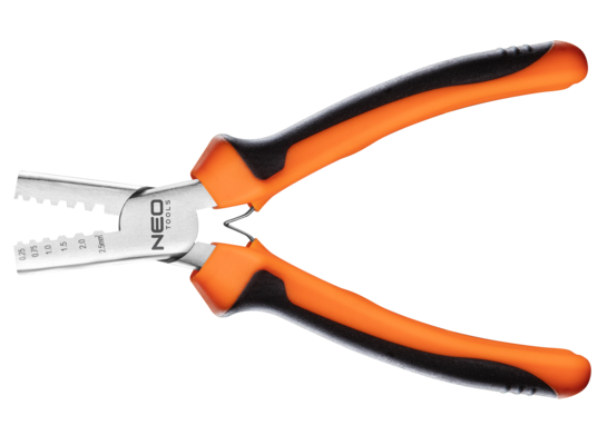 Szczypce do zaciskania końcówek 0.25-2.5 mm2 140 mm NEO