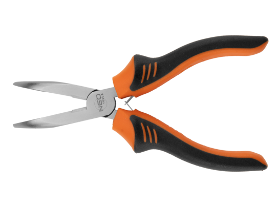 Szczypce wydłużone wygięte 180 mm NEO