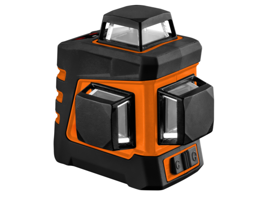 Laser płaszczyznowy 20 m 3D zielony 360° w trzech płaszczyznach z etui i uchwytem magnetycznym NEO