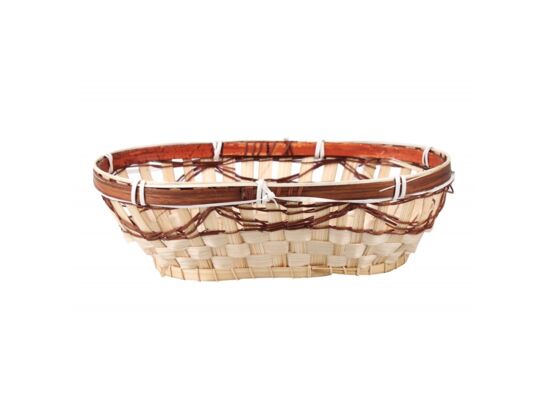 Koszyk bambusowy owalny 7 x 14 x 24 cm