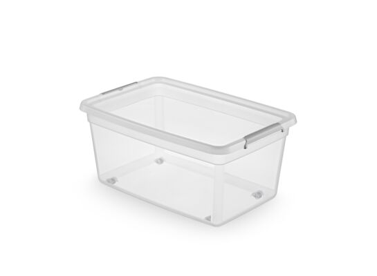 Pojemnik Moxom BaseStore Box clips 40 l z kółkami