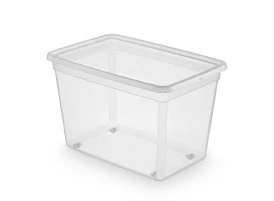 Pojemnik Moxom BaseStore Box clips 60 l z kółkami