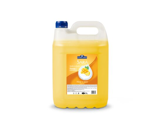 Mydło w płynie Sara 5 l Mango i cytryna