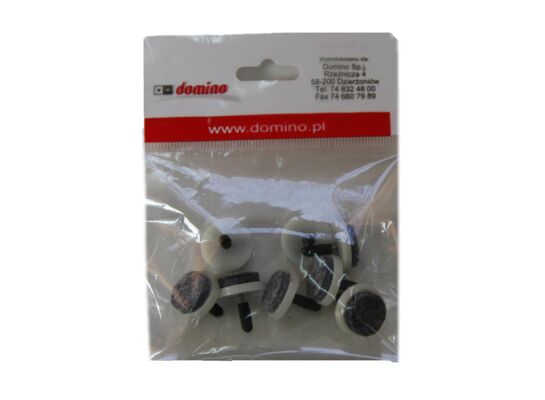 F Ślizgacz ze szpilką fi20 biały z filcem (8szt.)