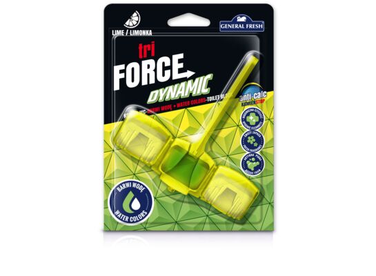 Kostka do WC TRI FORCE DYNAMIC 45g limonka