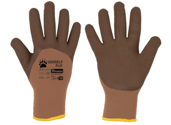 Rękawice ochronne GRIZZLY FULL lateks, rozmiar 9