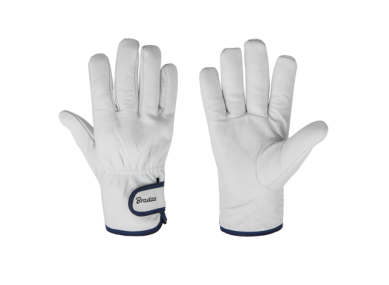 Rękawice ochronne WHITEBIRD TERMO ocieplane ze skóry koziej z podszewką, zapinane na rzep