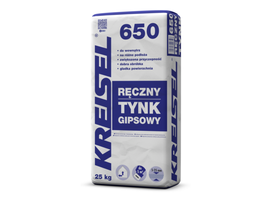 Ręczny tynk gipsowy 650 25 kg