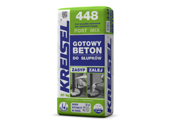 Gotowy beton do słupków 448 post mix 20 kg KREISEL