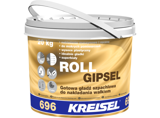 Gotowa gładź do nakładania wałkiem Roll Gipsel 696 20 kg KREISEL