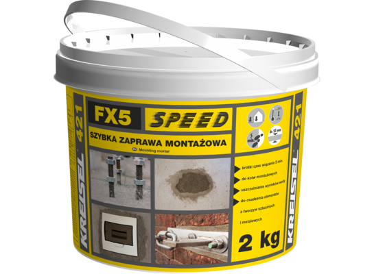 Szybka zaprawa montażowa FX5 speed 421 2 kg KREISEL