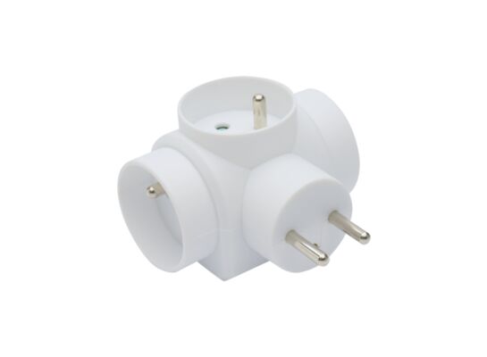 Rozgałęźnik 3GN z uziemieniem okrągły 16A ELEKTRO