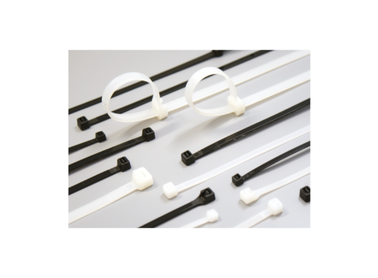 Opaska zaciskowa 7,6 x 300 biała 100 szt. ELEKTRO