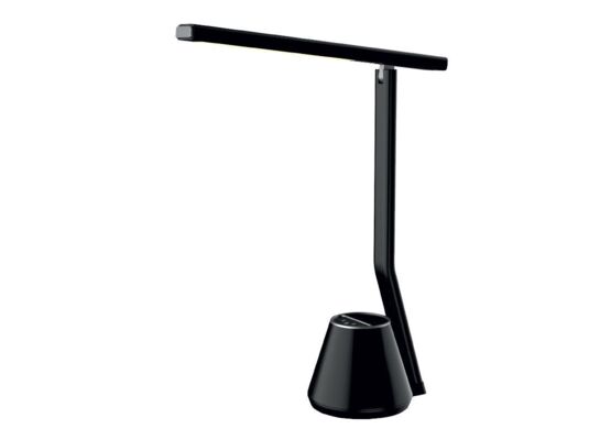 Lampka biurkowa LED Cube z przybornikiem czarna Nilsen