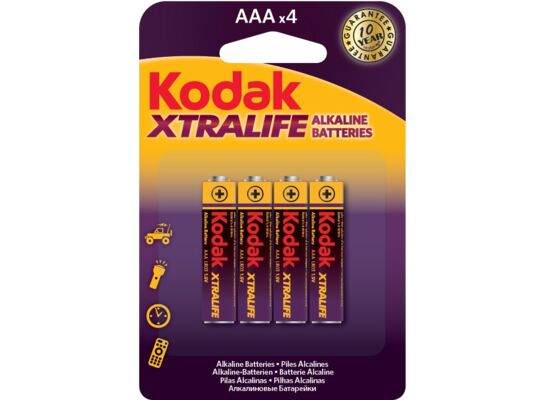 Bateria AAA/LR03 1,5 V KODAK XTRALIFE 4 szt.