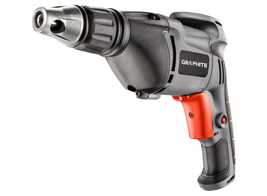 Wiertarko - wkrętarka 520 W, obroty 0 - 4500 min, walizka GRAPHITE