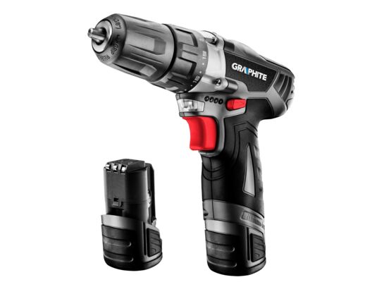 Wiertarko - wkrętarka akumulatorowa 2 x 10,8 V, Li-Ion / 1,5 Ah, torba GRAPHITE