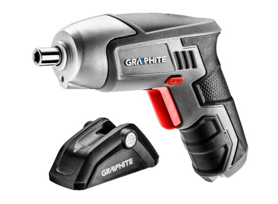 Wkrętak akumulatorowy 3,6 V, Li-Ion / 1,3 Ah, z bazą GRAPHITE