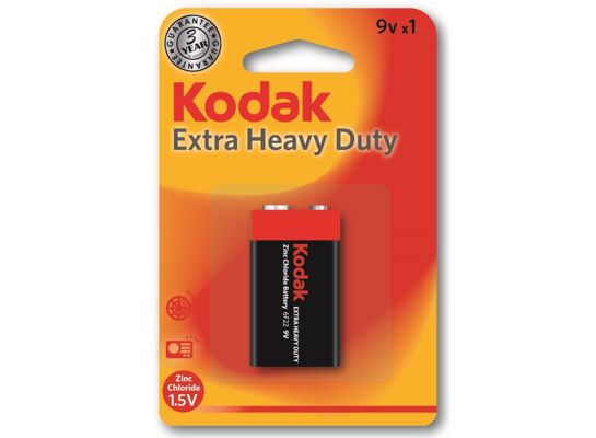 Bateria 6F22 K9VHZ-1 9V KODAK