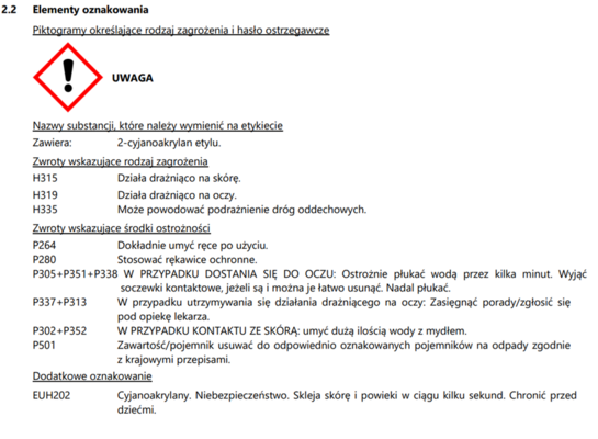 Klej tadam 9 g do butów sportowych bripox