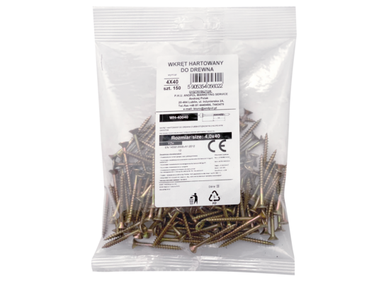 Wkręty hartowane do drewna 4x40