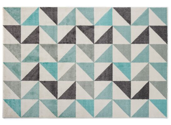 Dywan Sanford 160 x 220 cm trójkąty szaro-zielone 53/QH5 H