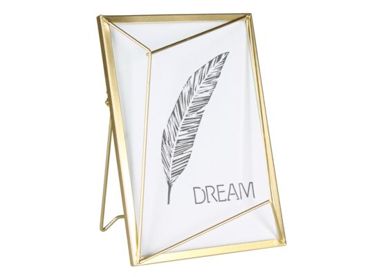 Ramka na zdjęcia RESI 13 x 18 cm metal złota