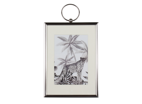 Ramka na zdjęcia SAVANA 13 x 23 cm metal srebrna