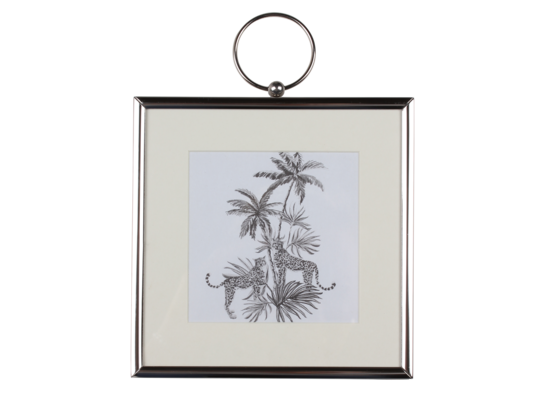 Ramka na zdjęcia SAVANA 15 x 15 cm metal srebrna