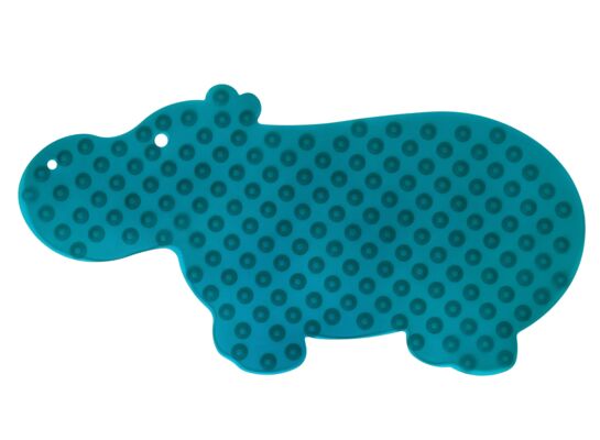 Mata antypoślizgowa 38,5 x 74 cm Hippo niebieska