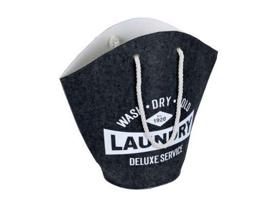 Kosz na pranie Sensit filcowy czarny