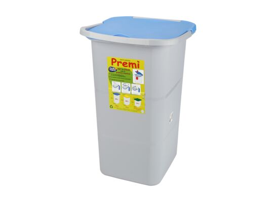 Kosz do segregacji odpadów, pojedynczy, 24 lt niebieski