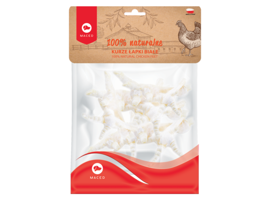 Przysmak dla psa kurze łapki białe 5 sztuk 75 g Maced