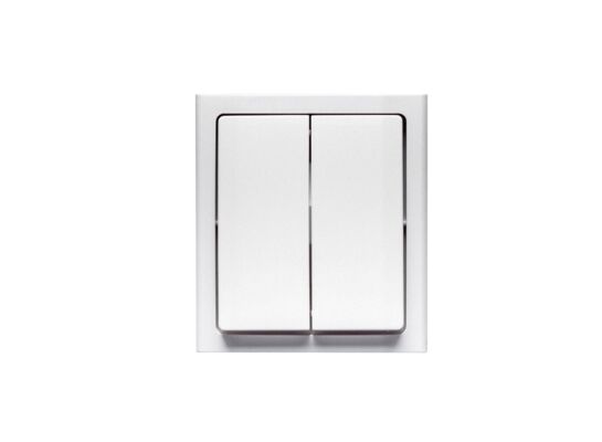 Łącznik podwójny BRAVO biały n/t IP54