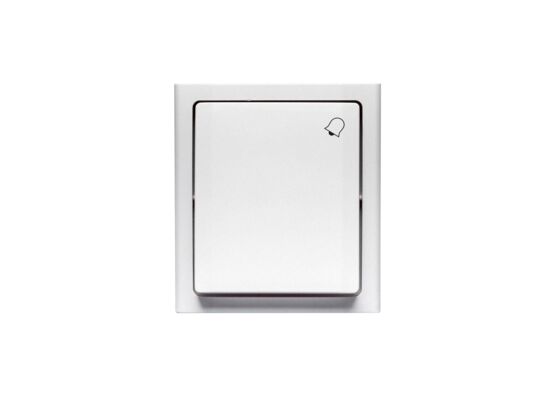 Przycisk "dzwonek" BRAVO biały n/t IP54