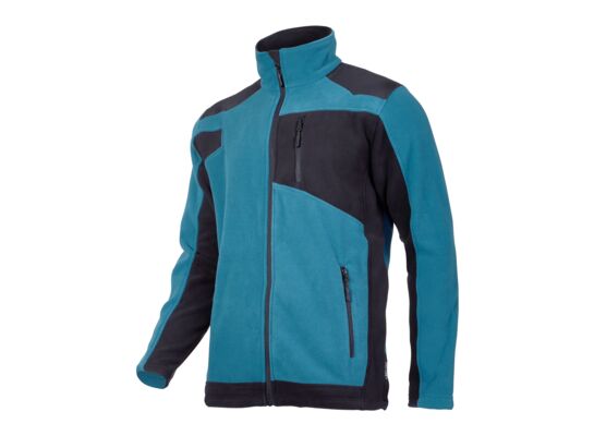 Bluza polarowa ze wzmocnieniami turkusowo-czarna "2XL"CE LAHTI